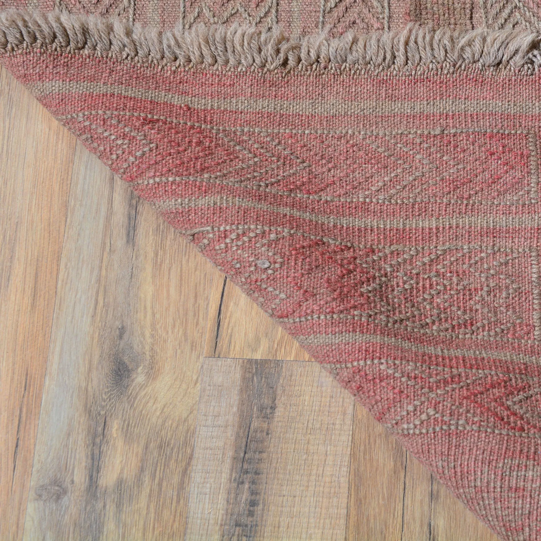 Hand-Knotted And Soumak Afghan Mashwani Tribal Rug (Size 2.0 X 8.0) Cwrsf-1935