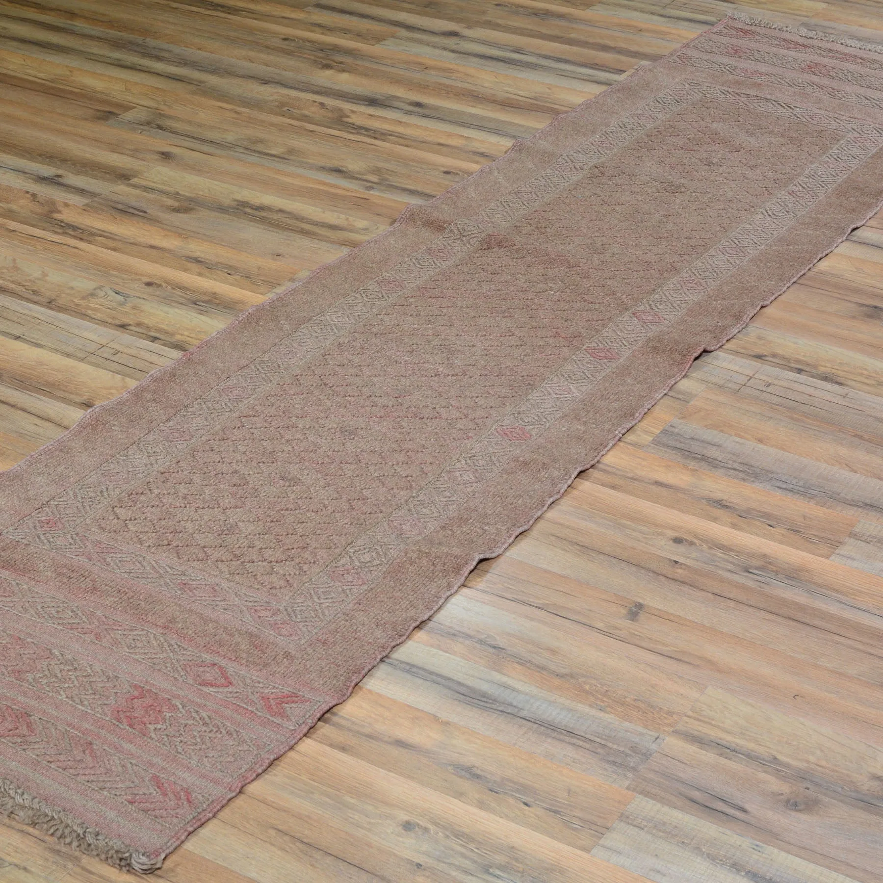 Hand-Knotted And Soumak Afghan Mashwani Tribal Rug (Size 2.0 X 8.0) Cwrsf-1935