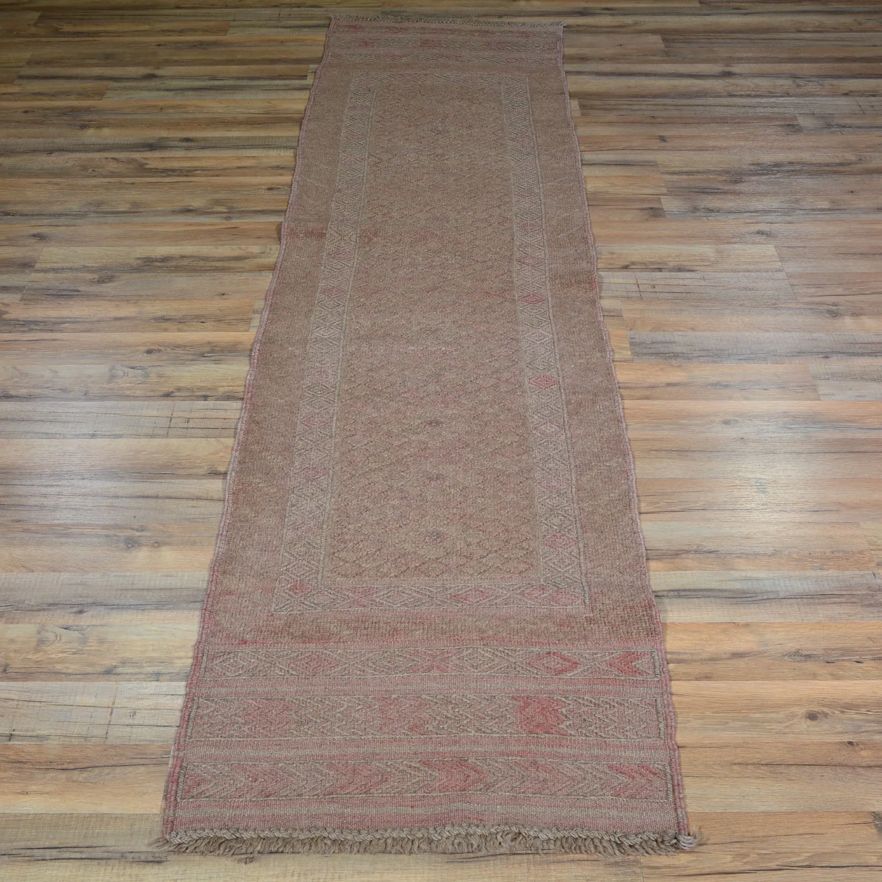 Hand-Knotted And Soumak Afghan Mashwani Tribal Rug (Size 2.0 X 8.0) Cwrsf-1935