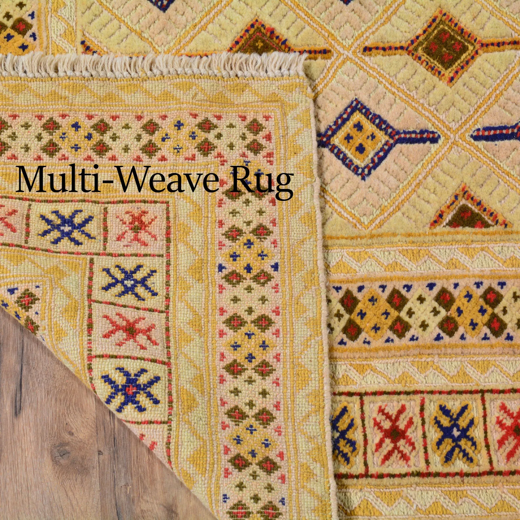 Hand-Knotted And Soumak Afghan Tribal Wool Rug (Size 4.11 X 5.11) Brral-3261