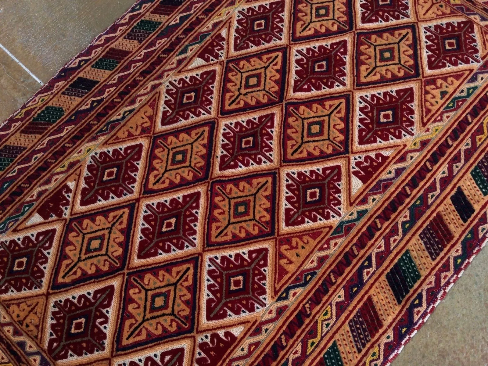 Hand-Knotted And Soumak Handmade Tribal Afghan Wool Mashwani Rug (Size 3.3 X 5.0) Brrsf-897