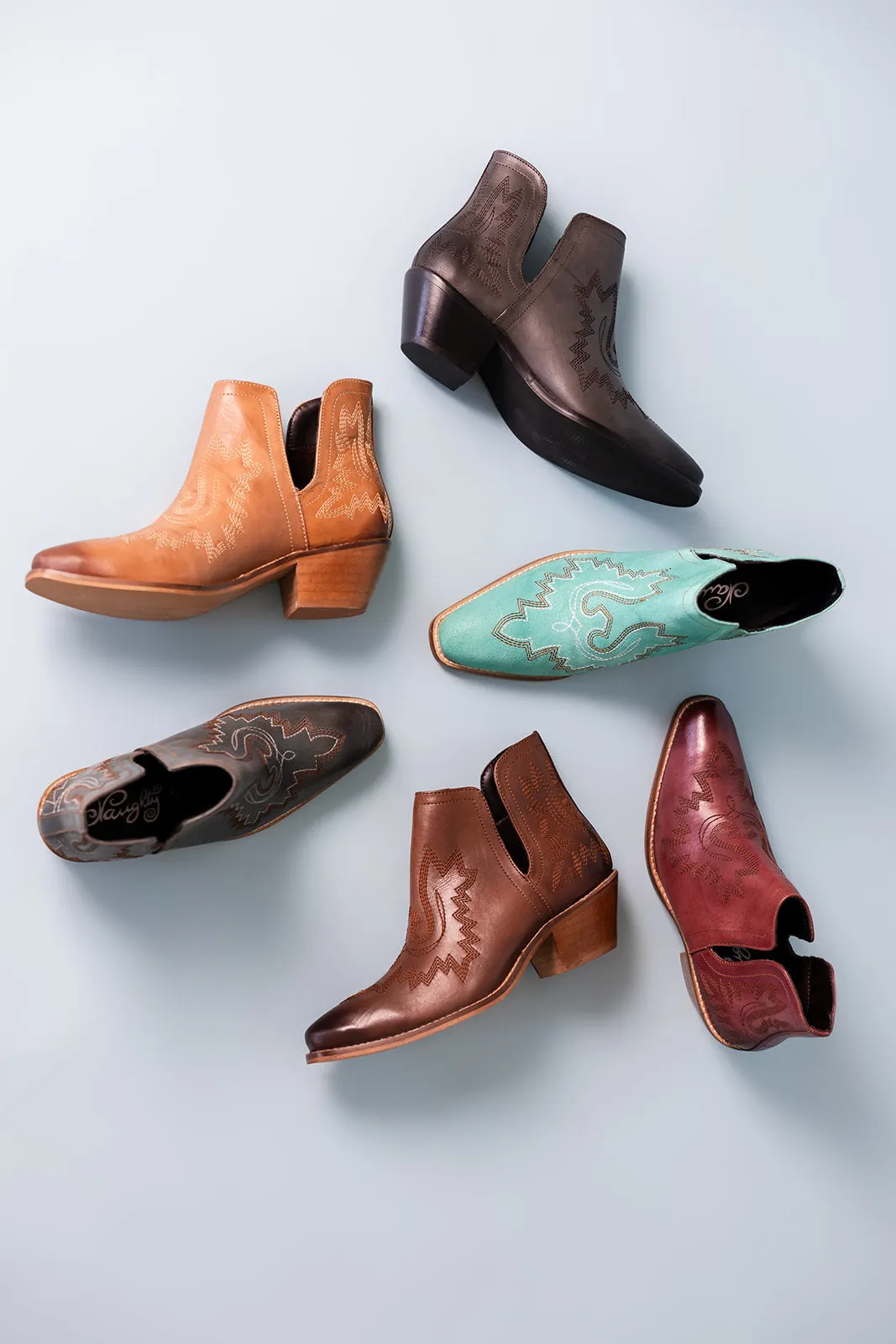 Hazel Blues® |  Kickin' Booties in Turquoise Suede
