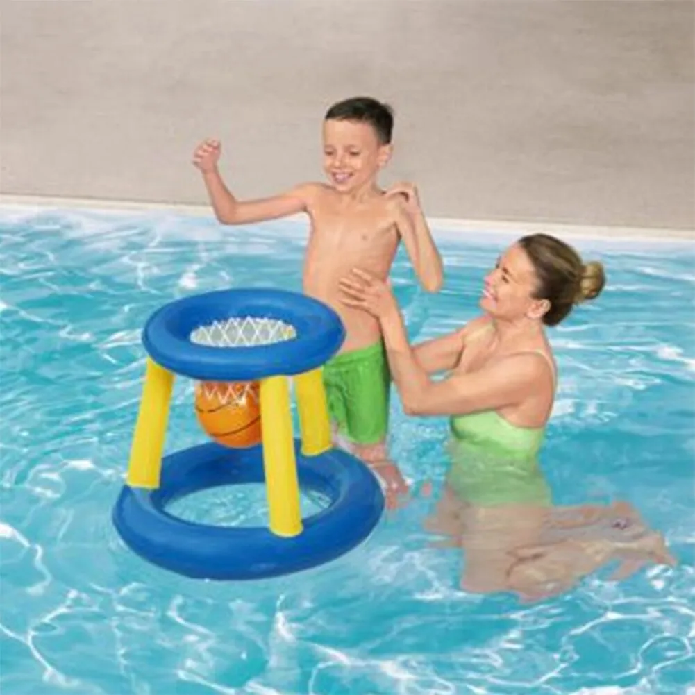 Inflatable Swimming Pool Basketball Hoop Game Set