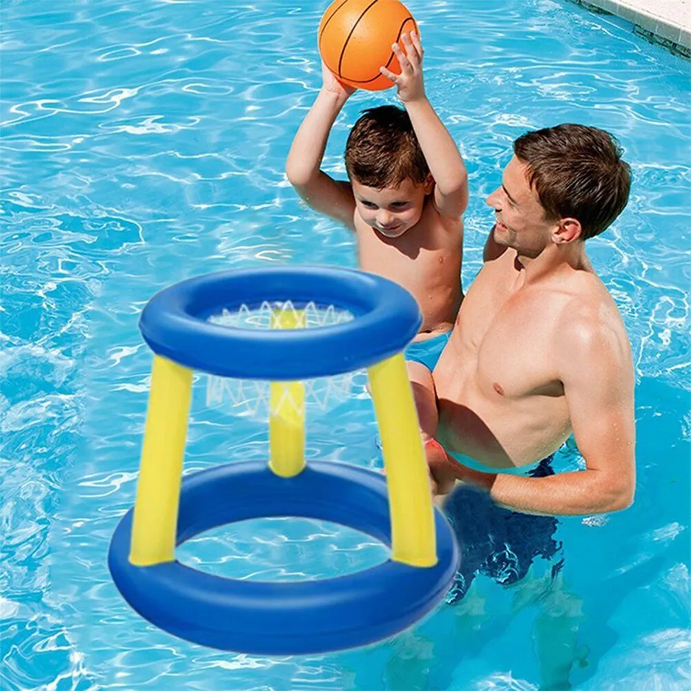Inflatable Swimming Pool Basketball Hoop Game Set