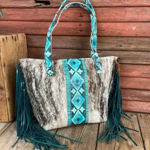 June - Light Brindle w/ Turquoise Matrix Navajo