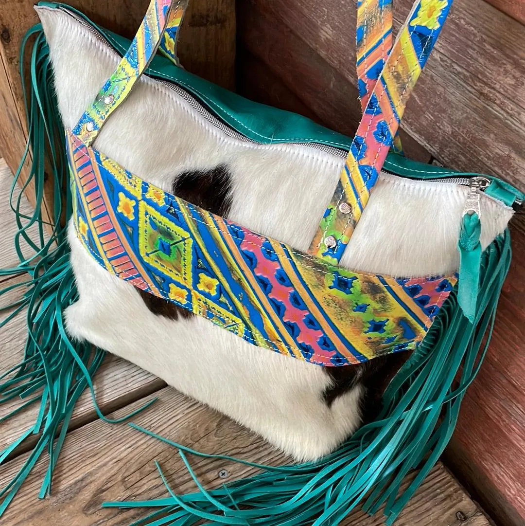 June - Tricolor w/ Neon Trip Navajo