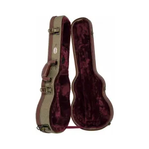 KALA OTT-AT Hardcase for Archtop Tenor Ukulele - Olive Tweed
