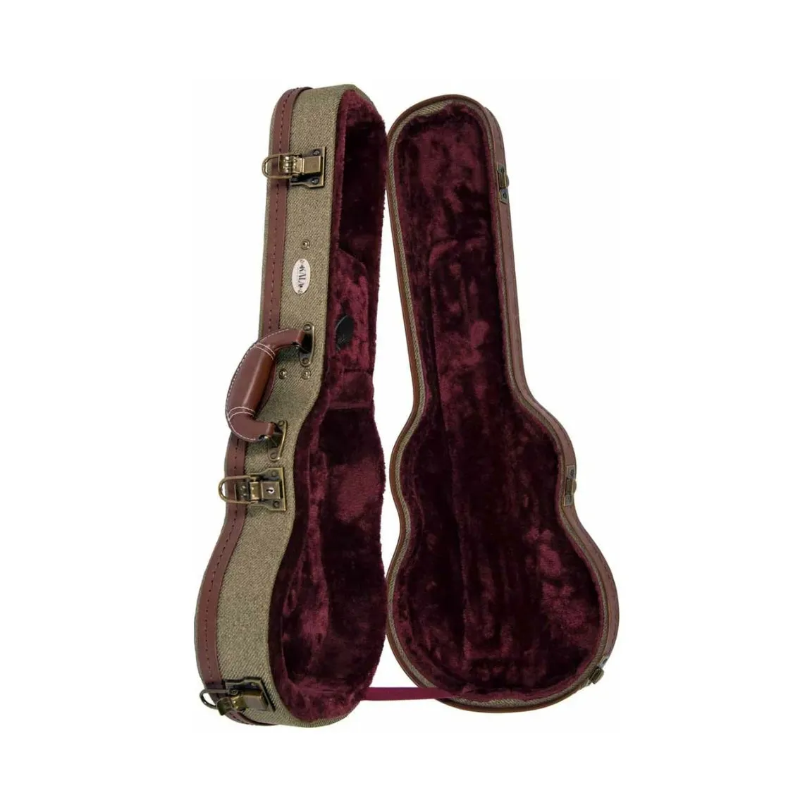 KALA OTT-AT Hardcase for Archtop Tenor Ukulele - Olive Tweed