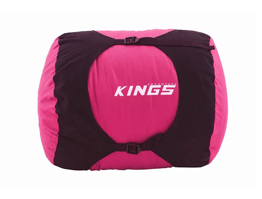 Kings Pink Premium Winter/Summer Sleeping Bag |-5°C to  5°C | Right zipper