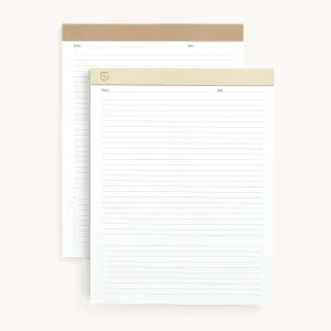 Legal Pad Set - Ivory & Fawn Dapperdesk