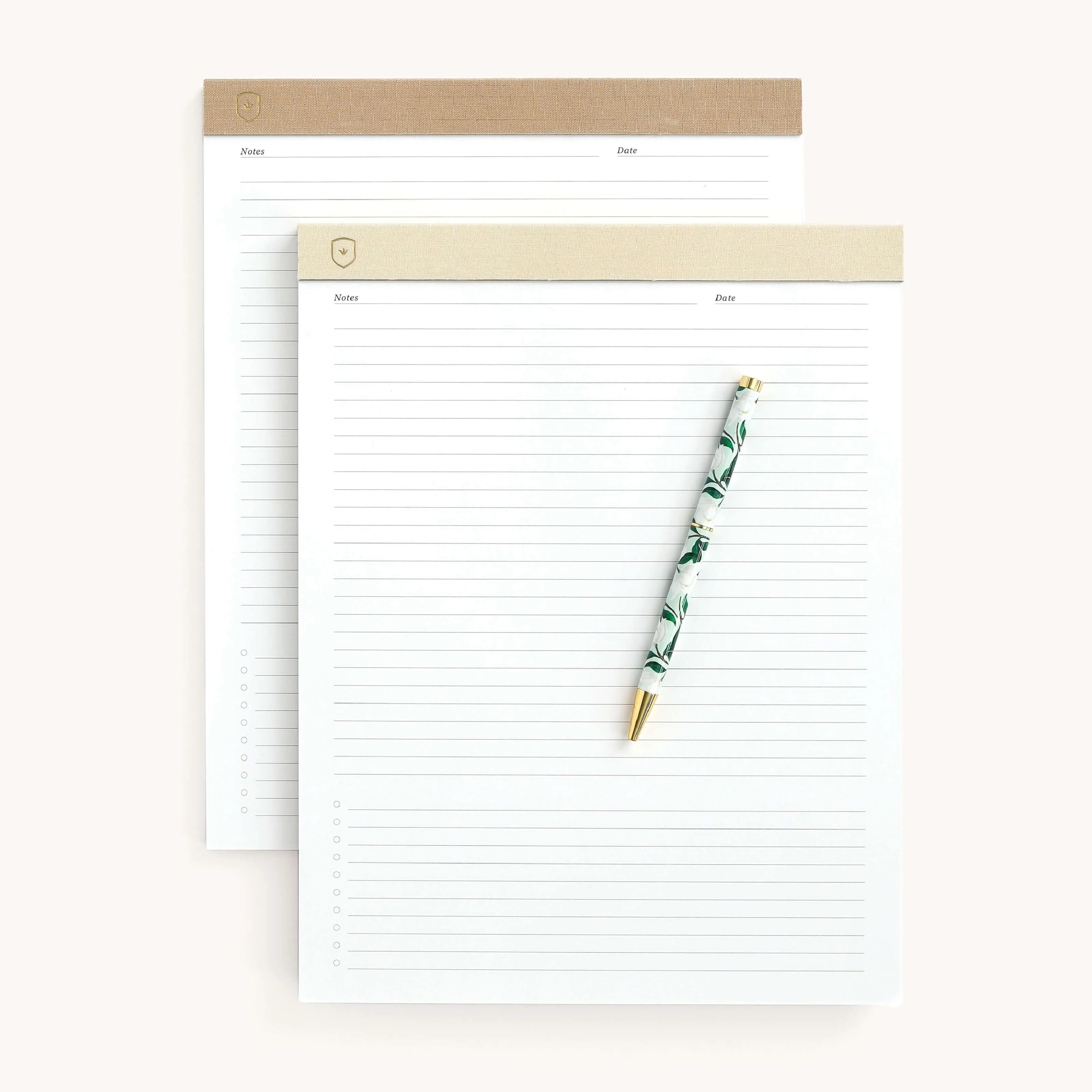 Legal Pad Set - Ivory & Fawn Dapperdesk