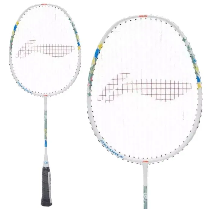 Li-Ning Axforce Kids Play Junior Badminton Racket - Pearl White