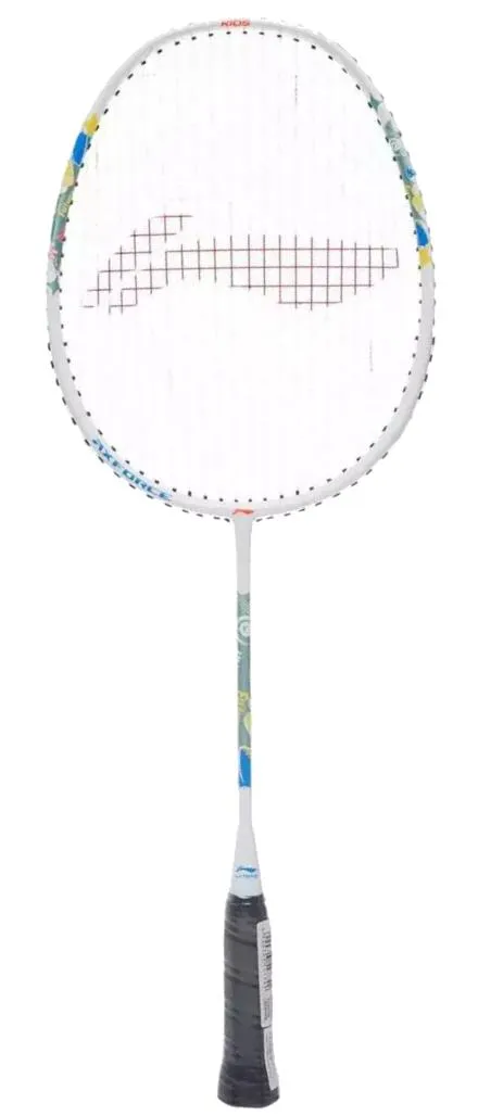 Li-Ning Axforce Kids Play Junior Badminton Racket - Pearl White