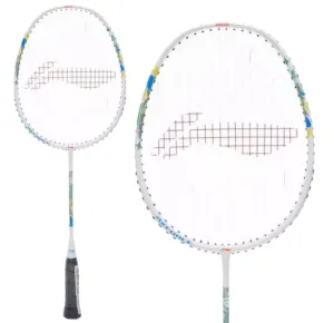 Li-Ning Axforce Kids Play Junior Badminton Racket - Pearl White