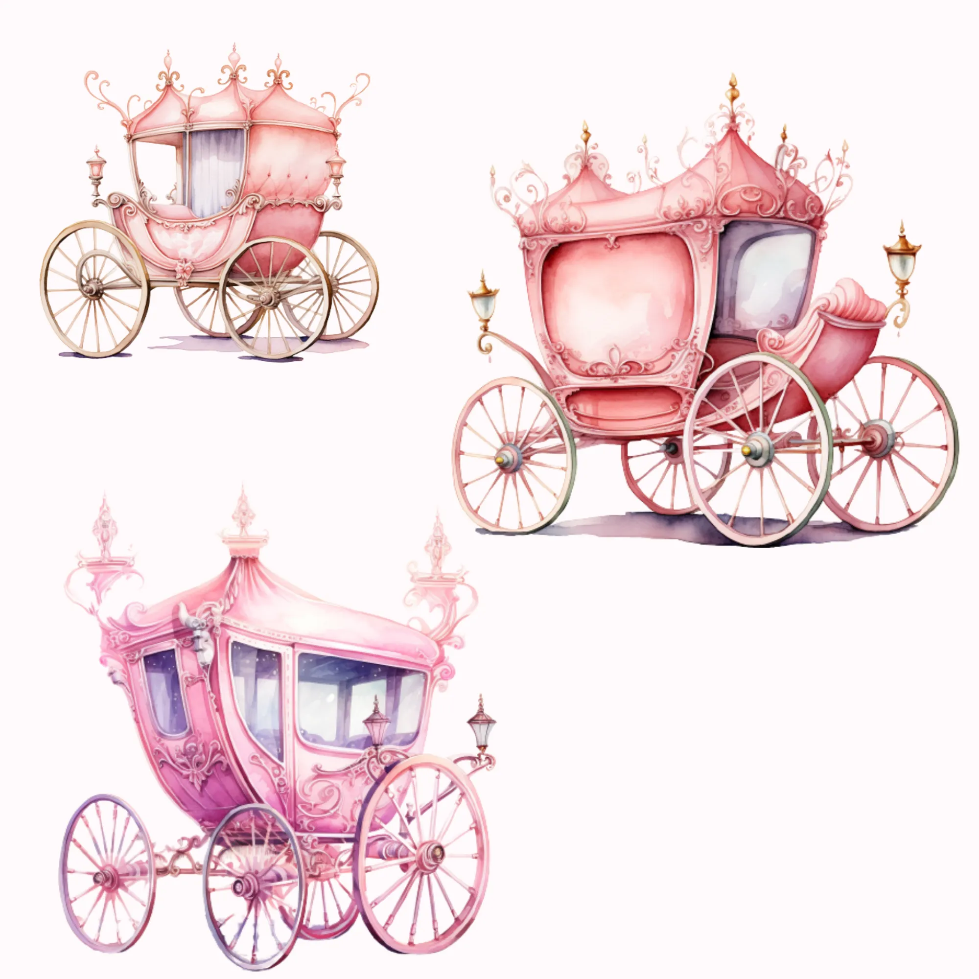 Little Princess Clipart, Watercolor Princess Clipart, Little Princess Ornaments, Baby Princess, Castle Sublimation Design, Princess Birthday, Fairytale Princes 033