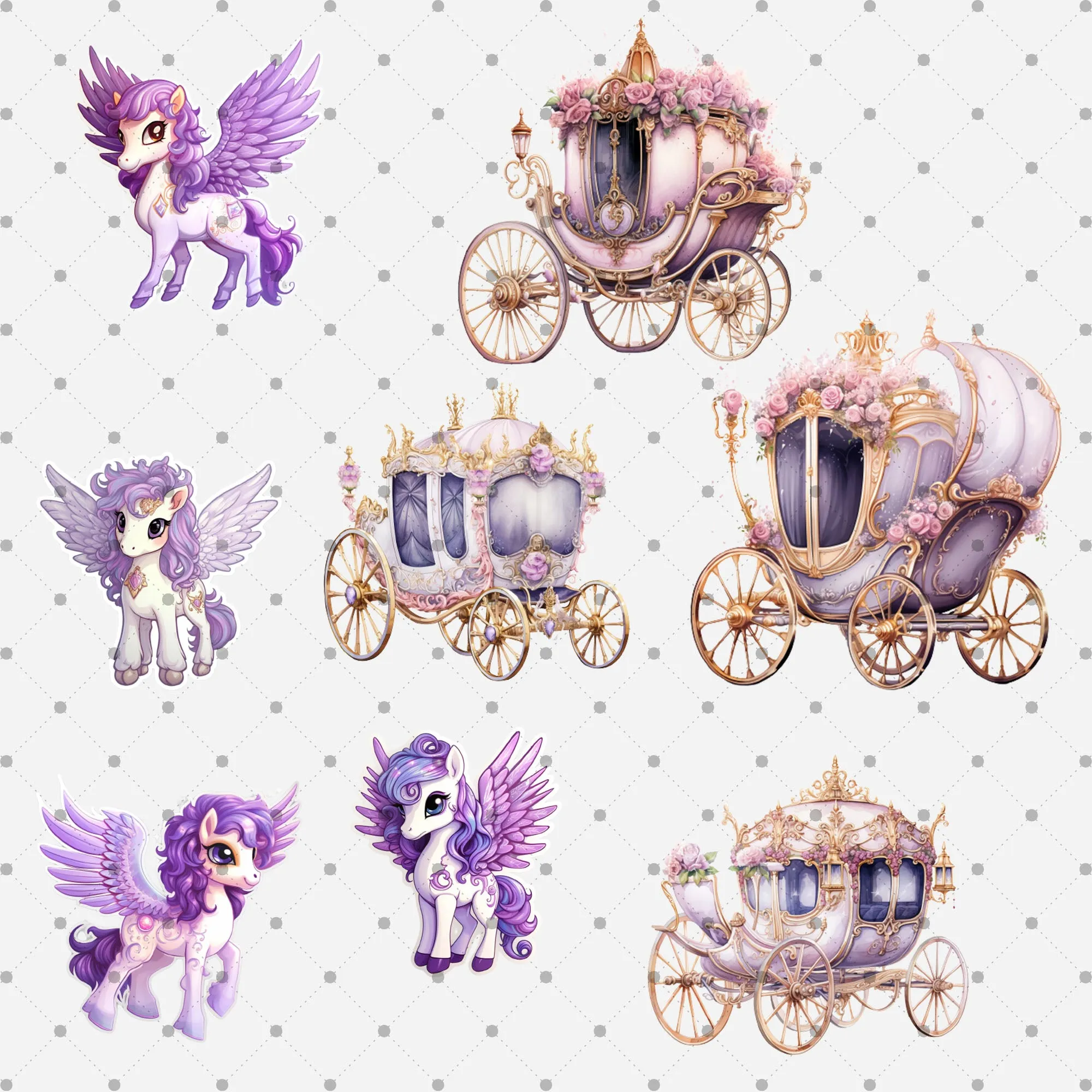 Little Princess Clipart, Watercolor Princess Clipart,Little Princess Ornaments, Baby Princess, Castle Sublimation Design, Princess Birthday,  Fairytale Princes 010