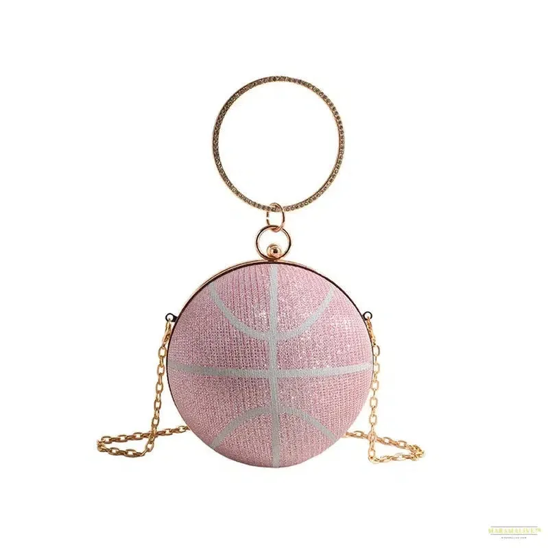 Luxury Diamond Basketball Clutch Bag - Unique, Trendy & Unusual