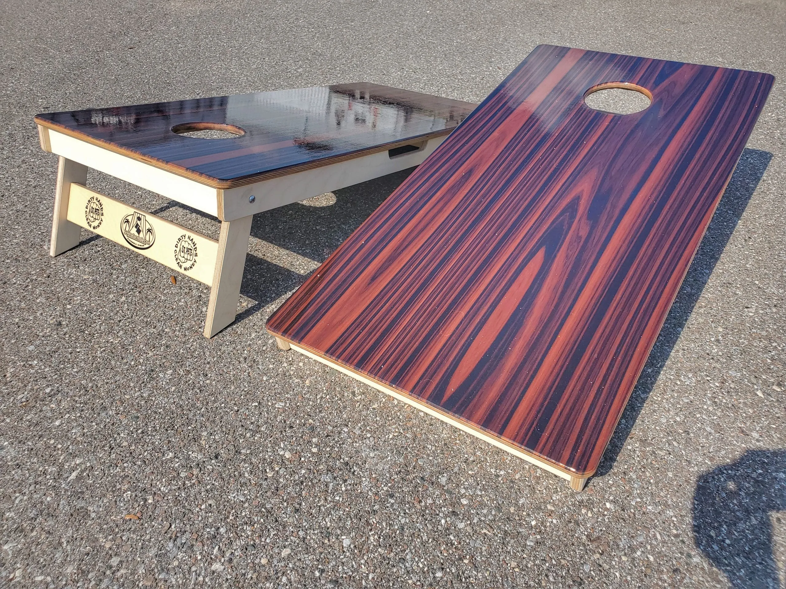 Mahogany Direct Print Cornhole Boards