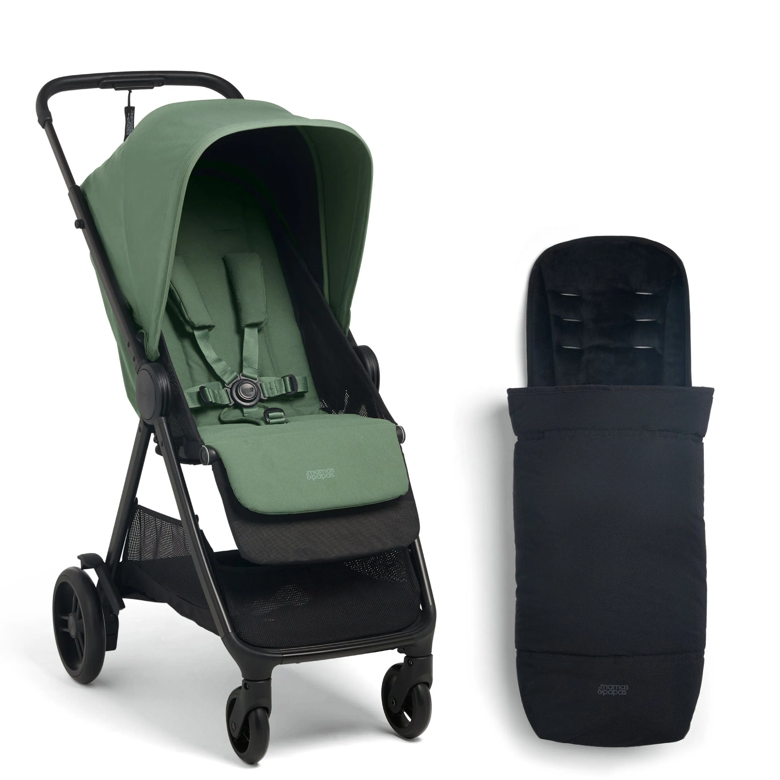 Mamas & Papas Libro Stroller & Footmuff Bundle - Bay Green