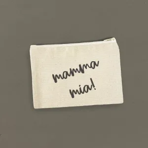 Mamma Mia - Canvas Zipper Pouch