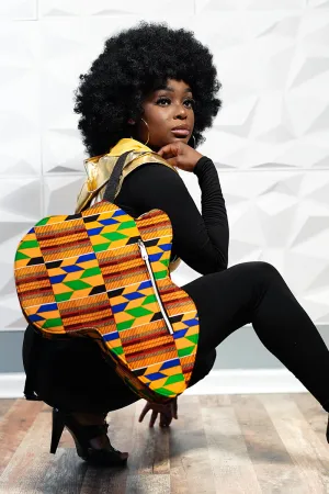 Map of Africa Backpack Kente