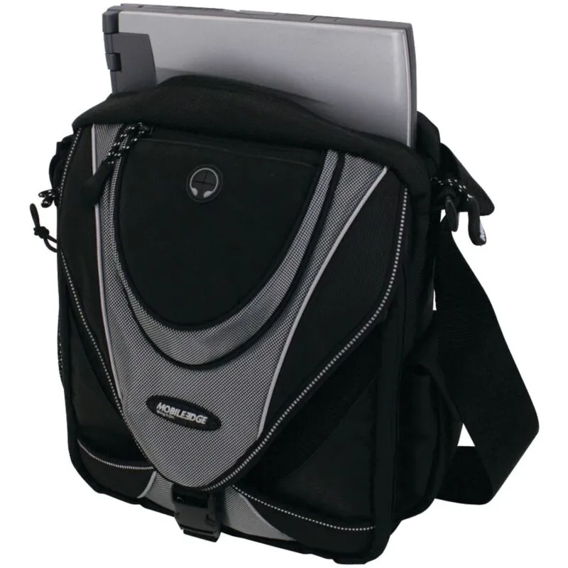 Mobile Edge MEMMS2 Mini Messenger Bag (Black/Silver)