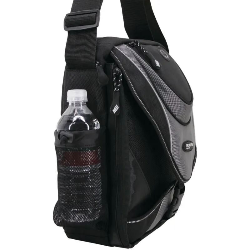Mobile Edge MEMMS2 Mini Messenger Bag (Black/Silver)