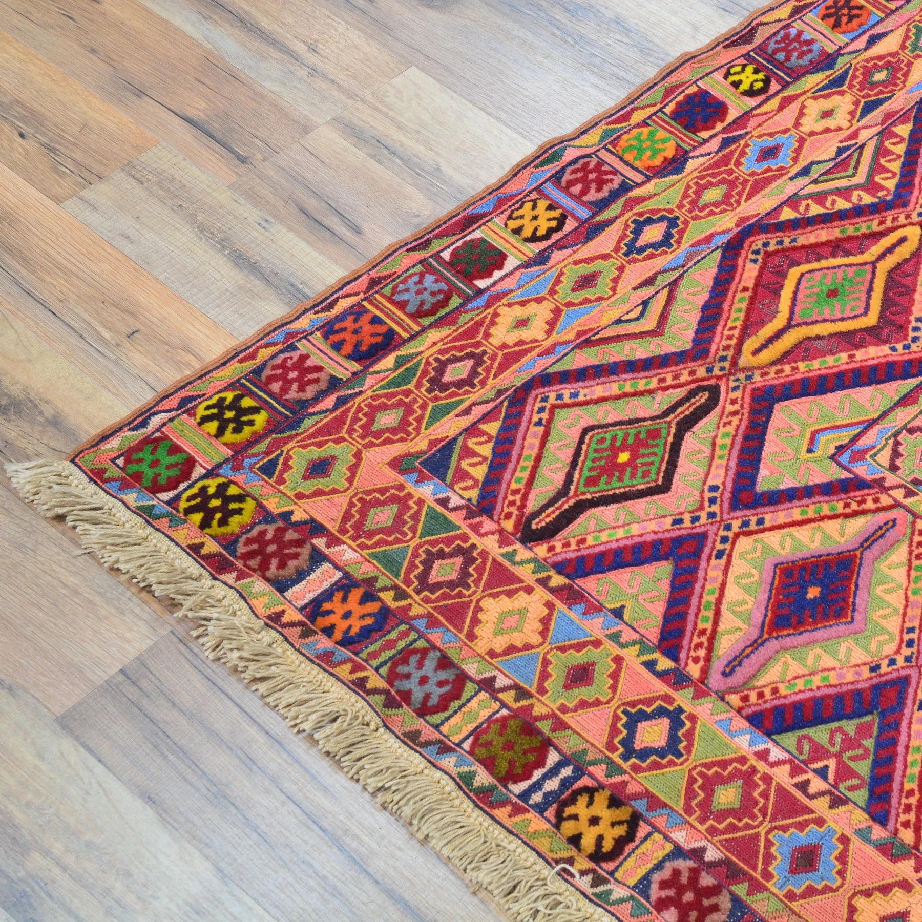 Multi-Weave Oriental Soumak Tribal Handmade Wool Rug (Size 5.0 X 6.5) Cwral-10008