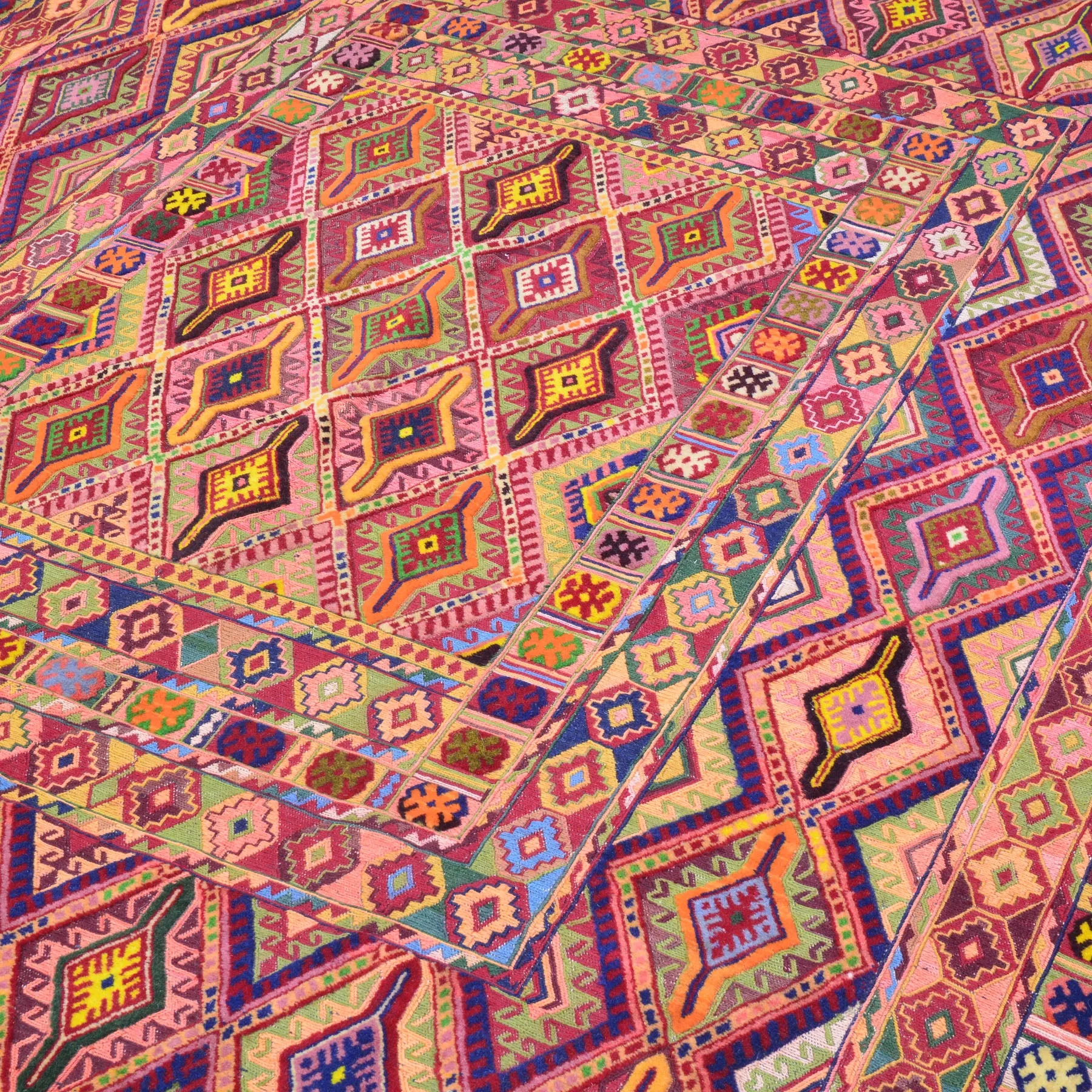 Multi-Weave Oriental Soumak Tribal Handmade Wool Rug (Size 5.0 X 6.5) Cwral-10008
