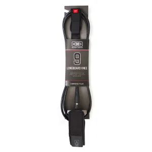 Ocean and Earth Longboard Regular Knee 9ft Surfboard Leash - Black
