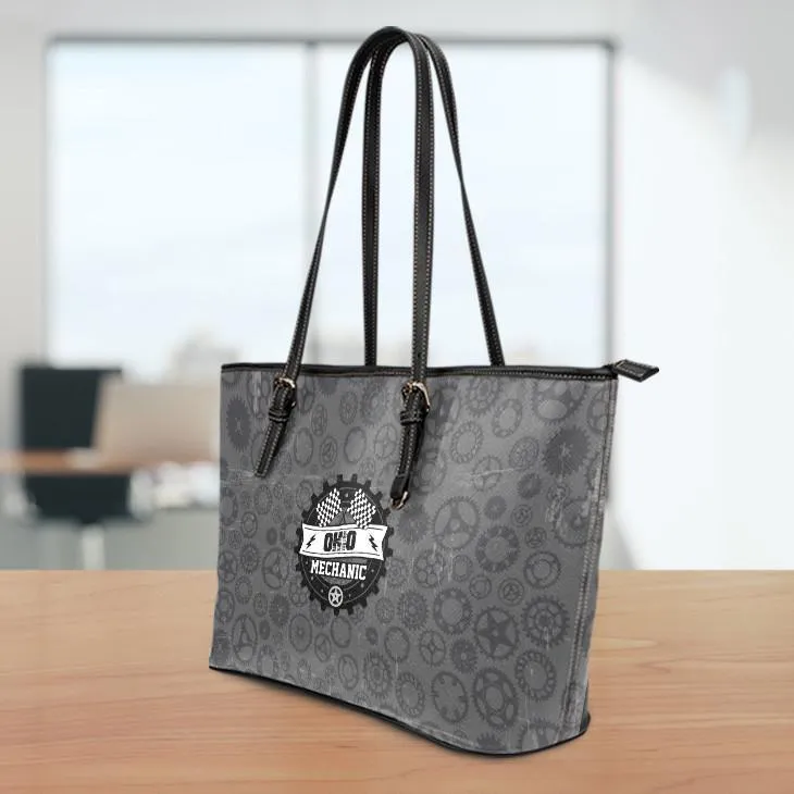 OH Mechanic Large Leather Tote Bag