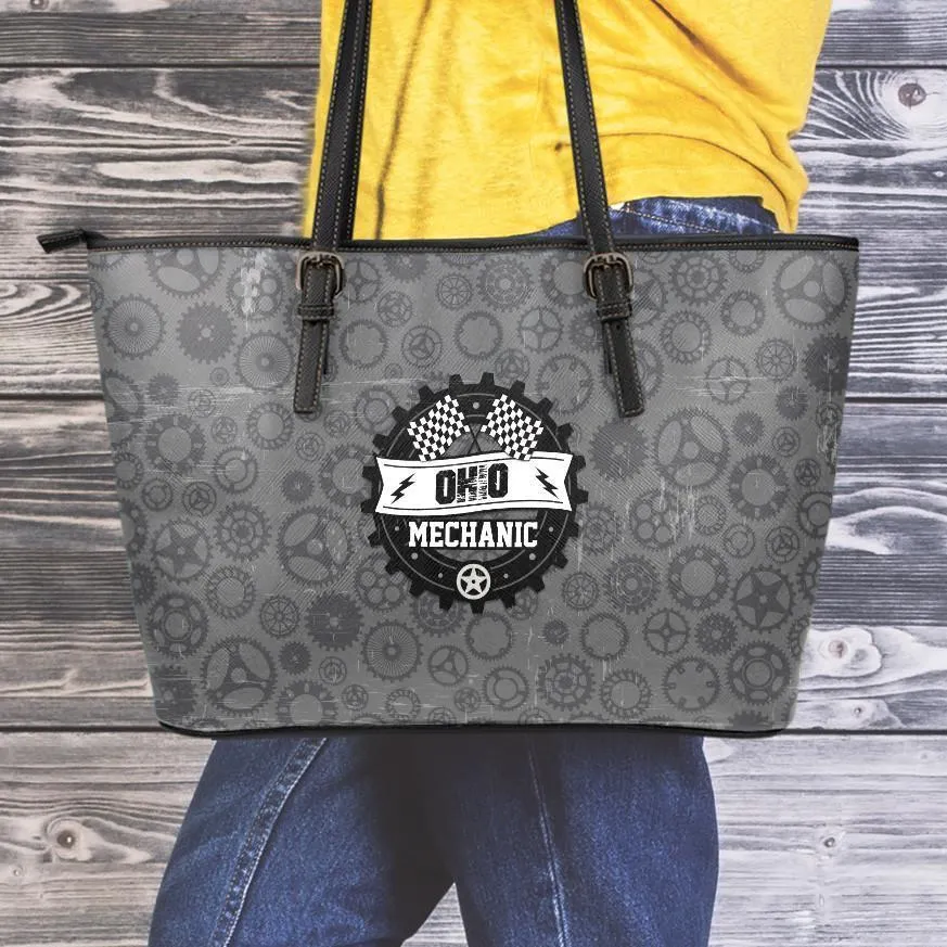 OH Mechanic Large Leather Tote Bag