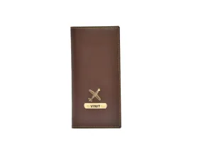 Personalized Travel Organizer Vegan Leather - Brown
