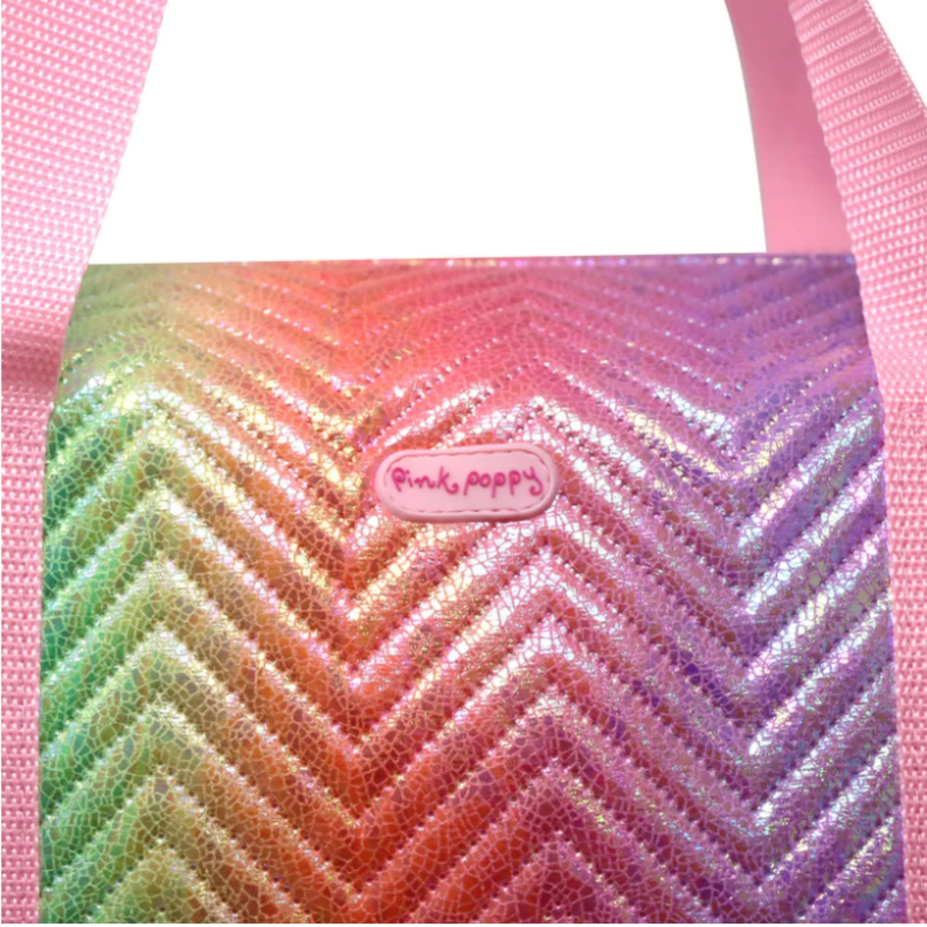 Pink Poppy Unicorn Dreamer Quilted Rainbow Duffle Bag