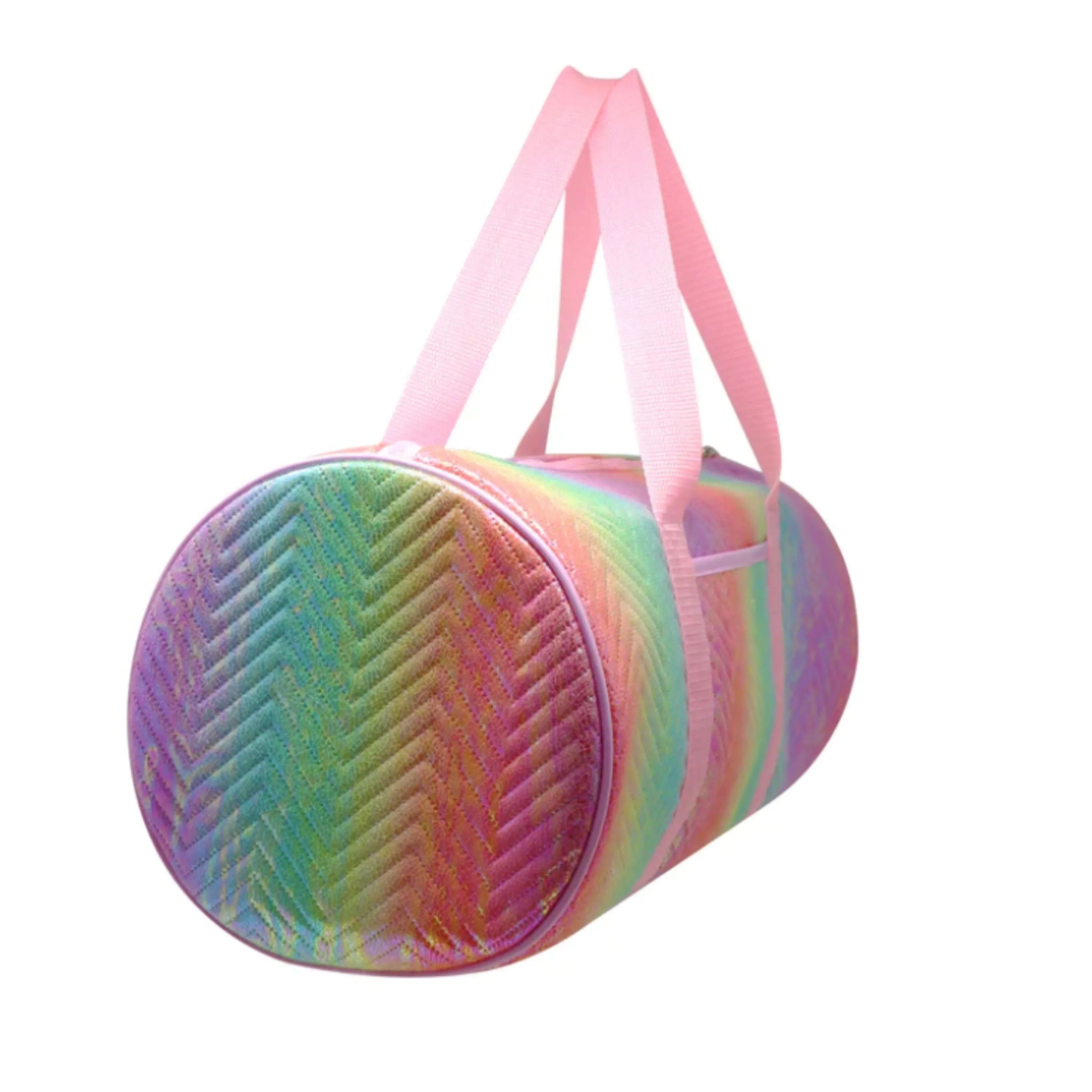 Pink Poppy Unicorn Dreamer Quilted Rainbow Duffle Bag