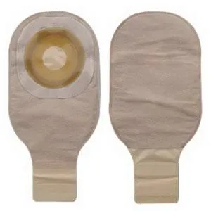 Premier One-Piece Drainable Pouch, Pre-Cut Stoma Opening 1" (25mm), Transparent 12" (30cm),  Lock 'n Roll Closure - Box of 10
