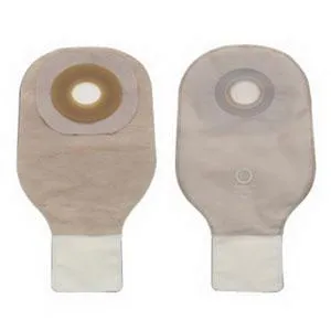 Premier One-Piece Drainable Pouch, Pre-Cut Stoma Opening 2-1/2" (64mm), Transparent 12" (30cm),  Clamp Closure - Box of 10
