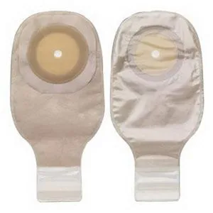 Premier One-Piece Drainable Pouch, Pre-Cut Stoma Opening up to 2-1/2" (64mm), Ultra-Clear 12" (30cm),  Lock 'n Roll Closure - Box of 10