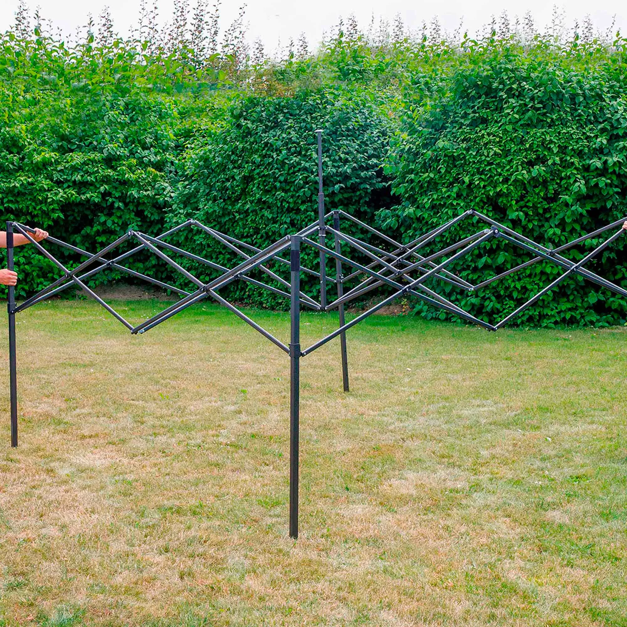 Premium 3x3m Pop-Up Gazebo, Water Resistant, Carry Bag, Stakes & Weight Bags - Blue - DG131