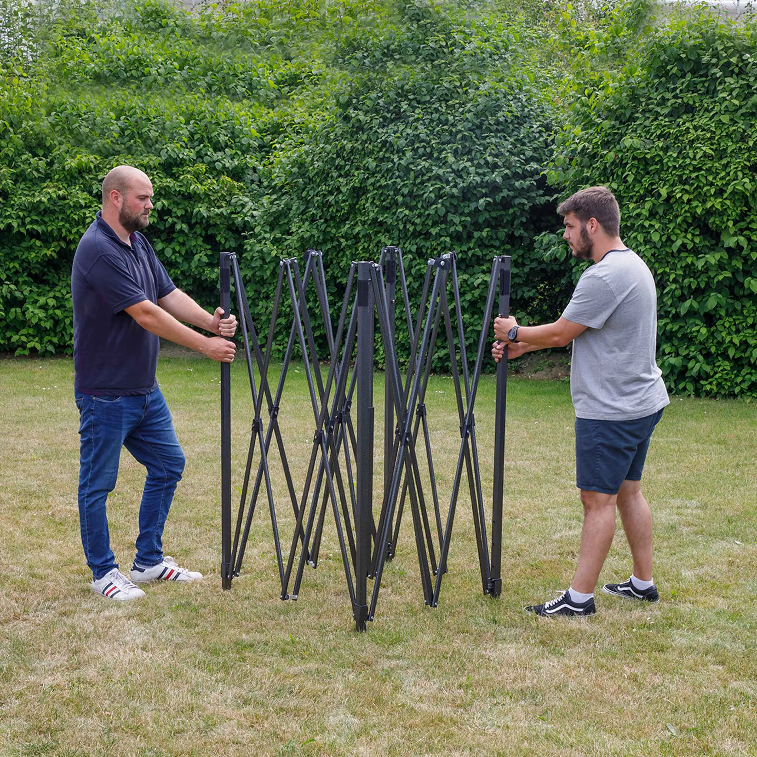 Premium 3x3m Pop-Up Gazebo, Water Resistant, Carry Bag, Stakes & Weight Bags - Blue - DG131