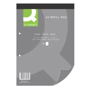 Q-Connect Plain A4 Refill Pad 80 leaf KF02232
