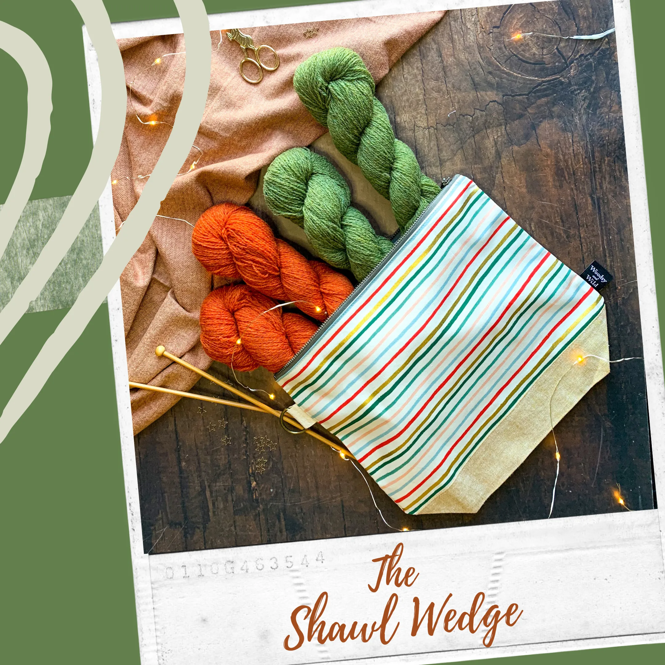 "Frosty Forage"- Knitting Project Bag- Ready to Ship
