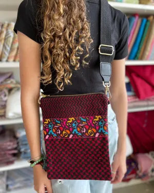 Red and Black Passport Pouch