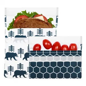 Reusable Bag Set, Velcro Bear
