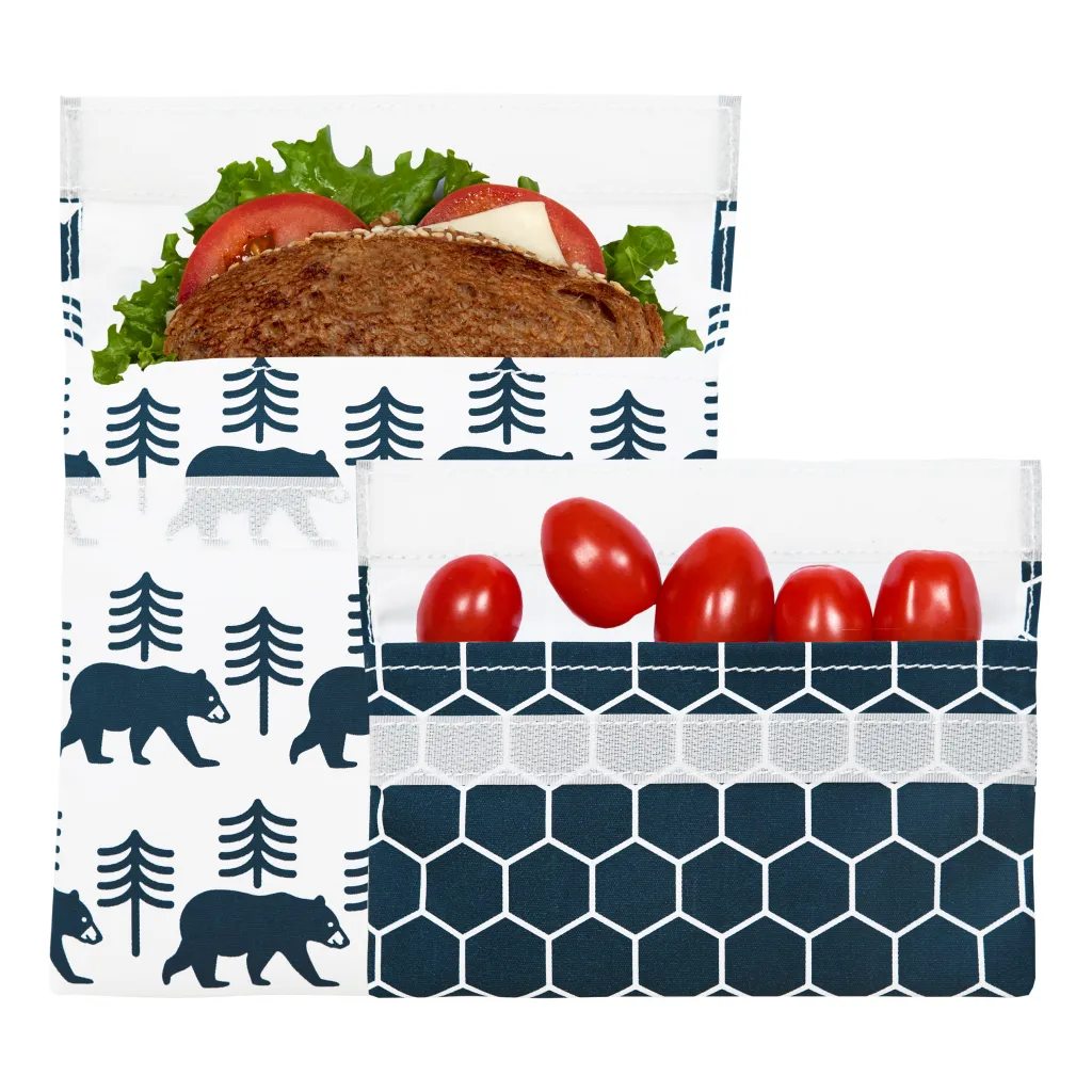 Reusable Bag Set, Velcro Bear