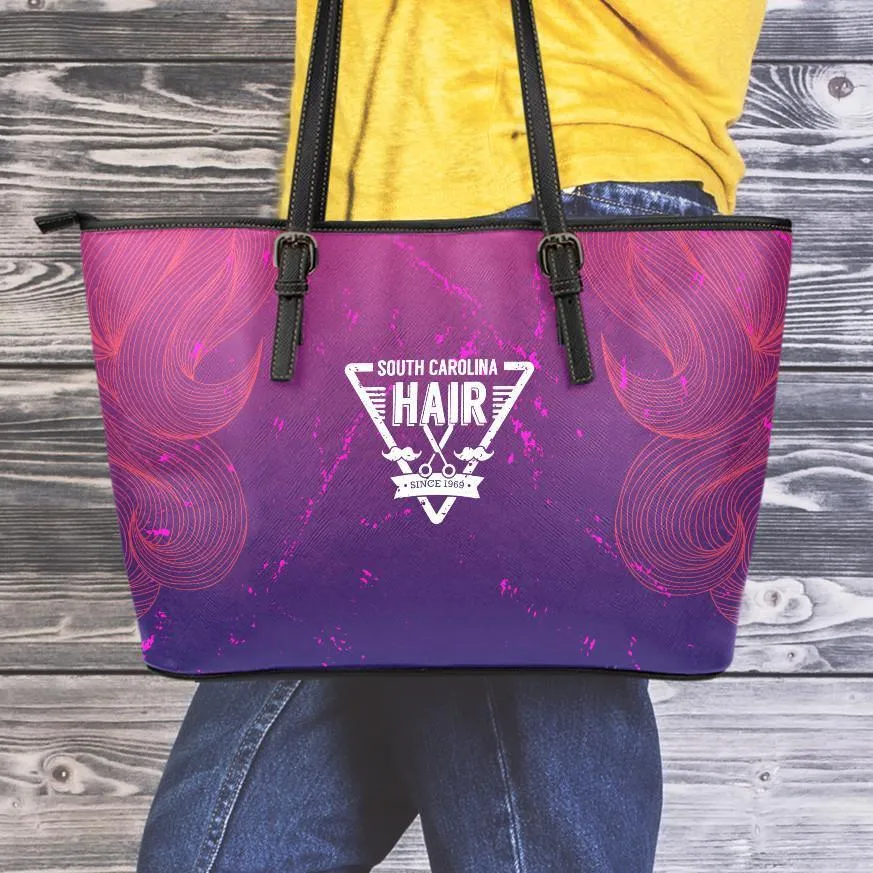 SC Hairdresser Small Leather Tote Bag
