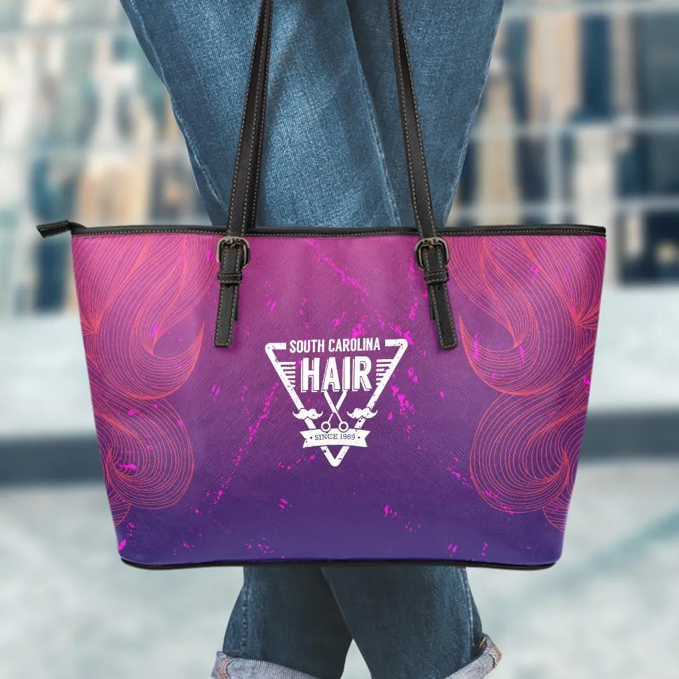 SC Hairdresser Small Leather Tote Bag