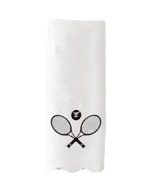 Scallop Guest Tea Towel - CC Tennis Racket