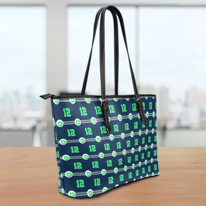 Seattle Nurse Large Leather Tote Bag