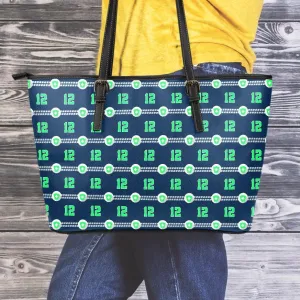 Seattle Nurse Large Leather Tote Bag